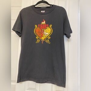 VTG  Men Figure Four Graphic Rock Band Short Sleeve T-shirt Enemy Hardcore Punk